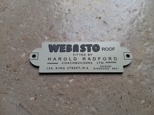 CLASSIC MINI COOPER S HAROLD RADFORD WEBASTO SUNROOF BADGE WORKS BMC MK1 W&P 970