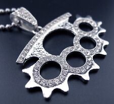 Brass Knuckles Necklace