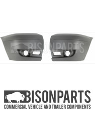 +FORD TRANSIT 2006- FRONT BUMPER CORNER END WITH FOG HOLE PAIR LEFT & RIGHT NEW