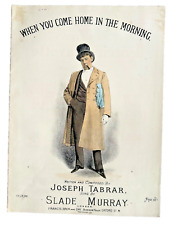 Victorian Music Hall  - Joseph Tabrar - Francis Bros & Day - c1880 Litho + music