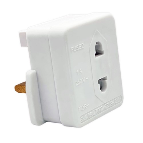 Shaver adaptor fused plug 2 - shaver,