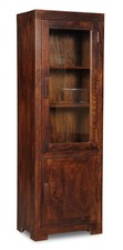 SOLID MANGO WOOD DISPLAY CABINET NEW INDIAN FURNITURE 
