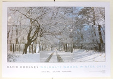 DAVID HOCKNEY Woldgate Woods Winter 2010  ART EXHIBITION POSTER