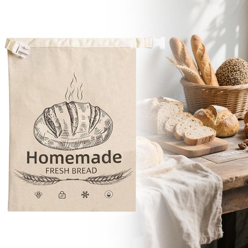 Beeswax bread bag reusable - bread,