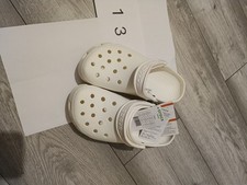 White Classic Crocs Size UK