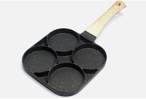 New four hole frying - four, pan