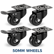 4 x Heavy Duty 50mm Swivel