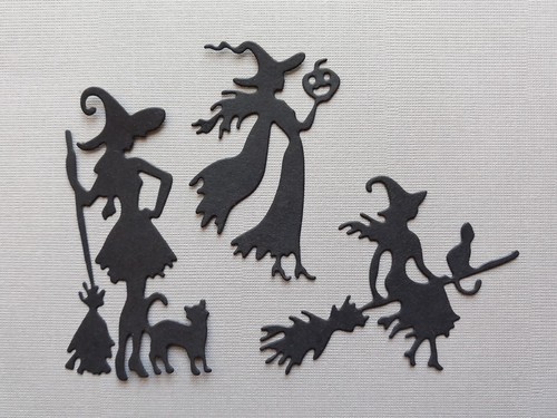 Witch die cuts halloween - x,
