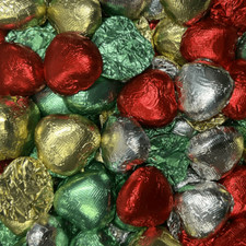 Chocolate Hearts Foil Wrapped