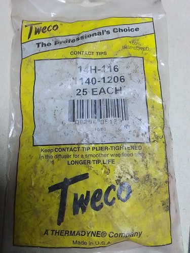 Tweco mig torch contact tips - mig,