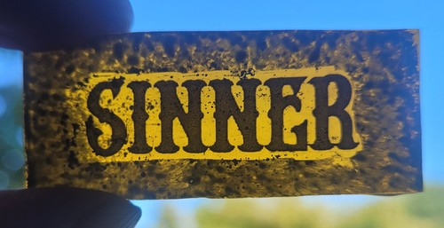 Stained glass sinner church - stained,