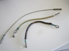 DINGHY STAINLESS STEEL WIRE STROPS x 3 various lengths and ends  USED