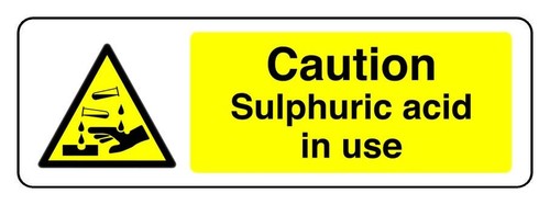 Caution sulphuric acid - caution,