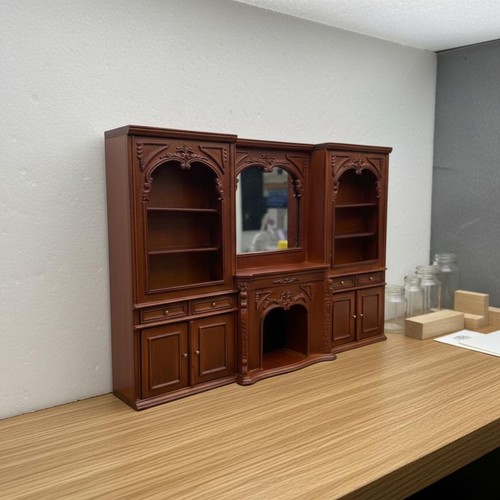 Dollhouse fireplace cabinet - dollhouse,