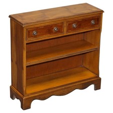 ELEGANT VINTAGE YEW WOOD LOW