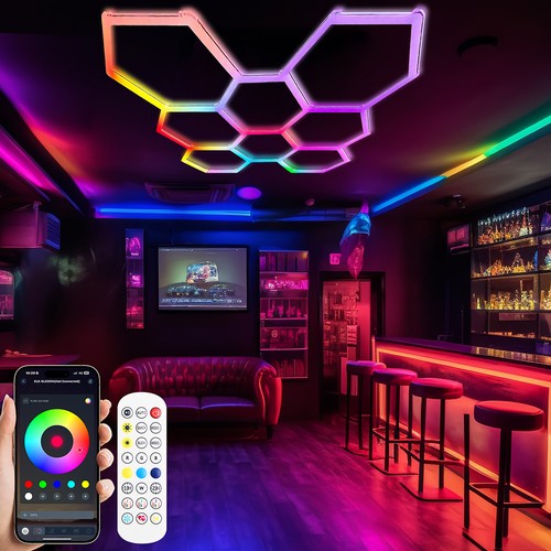 Hexagon led lighting - 8,