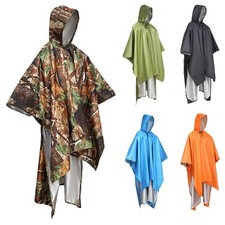 Hooded Rain Poncho Waterproof