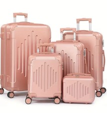 5pcs Luggage with Corner Protectors 12/ 16/ 20/ 24/ 28-Inch Durable Hard Case