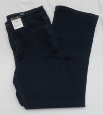LADIES MARKS AND SPENCER DARK INDIGO 5 POCKET BOOTCUT DENIM JEANS SIZE 16
