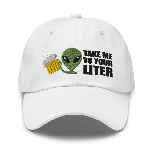 Alien beer drinking ufo - alien,