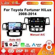 For Toyota Fortuner Hilux Revo Vigo Car Radio Stereo Player Android DSP GPS Navi