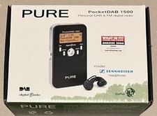 Pure 1500 DAB/FM Radio + All Original Accessories in Box+ Carry Case V G C & PWO