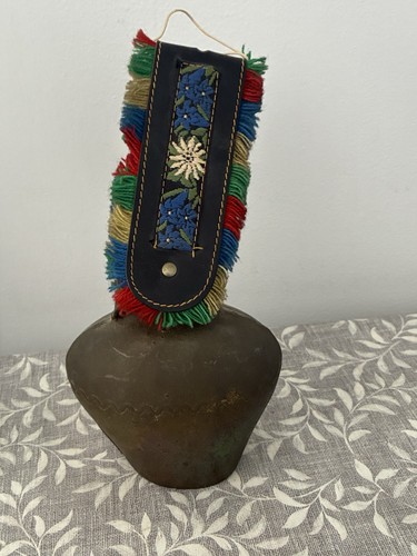 Vintage brass cow bell - cow, folk