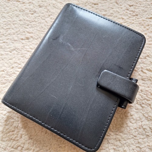 Filofax black leather metropol - filofax,