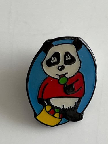 Pin badge panda with - -,