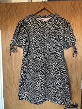 Topshop Womens Beige Animal