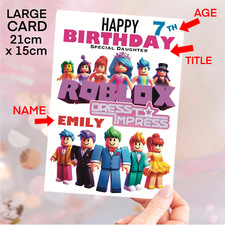 Dress to Impress, Roblox Birthday Card Granddaughter, Daughter, Sister Name Age