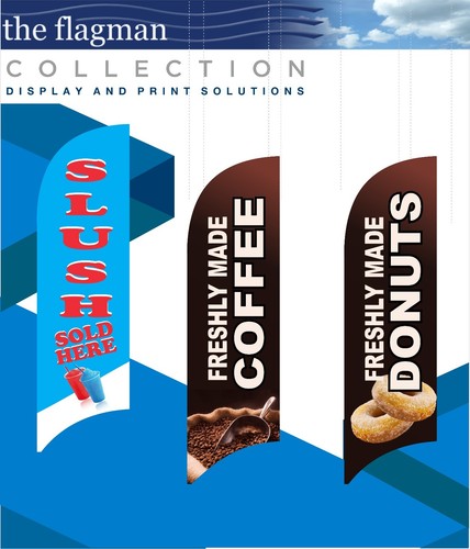 Coffee advertising flag - ,