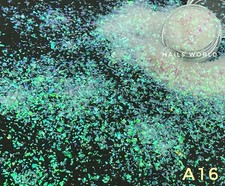 Crushed Mylar Broken Glass Nail Art Glitter Holographic Mirror Flakes Shell Foil