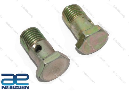Pair banjo bolt steel - steel, for