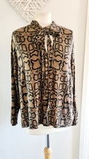M&S Brown Black Viscose