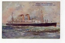 SHIPPING, ORIENT LINE, TO AUSTRALIA, S.S. ORMONDE