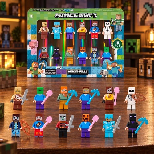 12x minecraft figures - 12x,