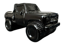 Vintage Avon WildCountry Aftershave Bottle Empty 80s Chevy 4x4 Truck Black Glass