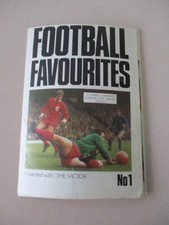 Football Favourites No 1 Presented with the Victor comic 1960's