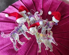 PAPERCHASE DOG with Santa Hat