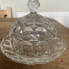 Vintage Retro Pressed Glass