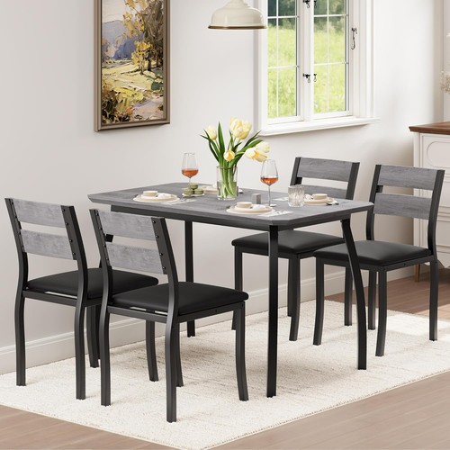 Modern kitchen table chairs - table,