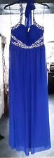 Beautiful Blue Lined Prom Dress, Size 14 , Pre-owned 
