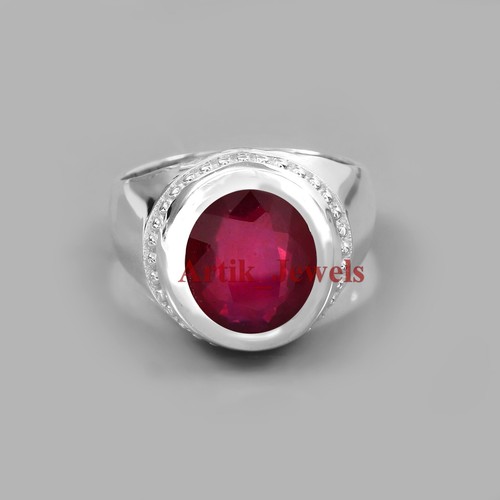 Heated ruby gemstone - gemstone, with