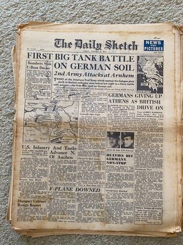 Daily sketch newspaper 1944 - sketch,