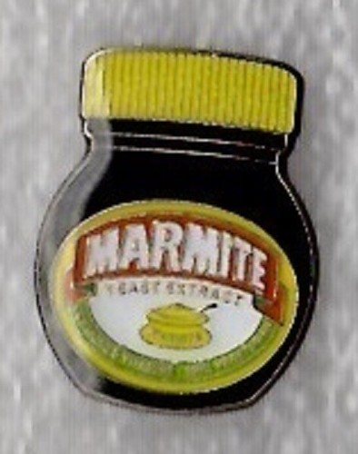 Marmite pin badge - it, or