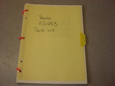 YAMAHA FACTORY PARTS MANUAL RD