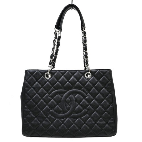 Chanel black calfskin grand - black,