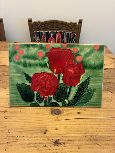 Skye tiles hand painted red - skye,