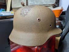WW2 German M35 Relic Helmet. Very Solid Condition. Poss Original Paint No Liner